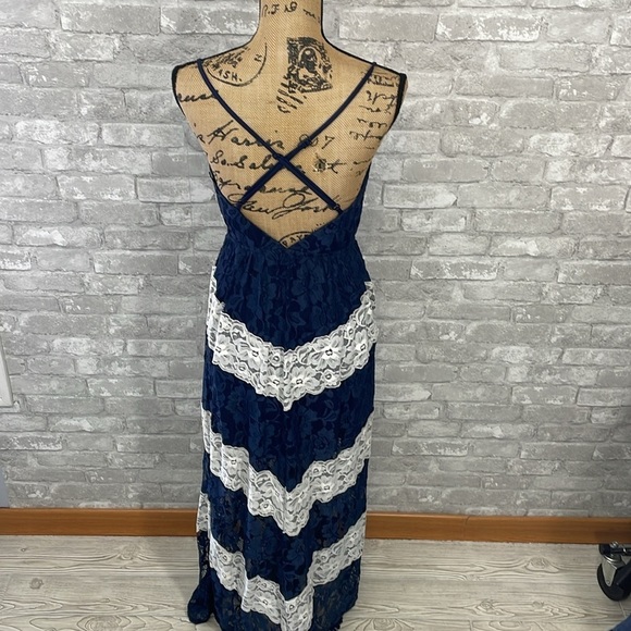 Nikibiki Floral Lace Overlay Maxi Dress - Picture 6 of 8